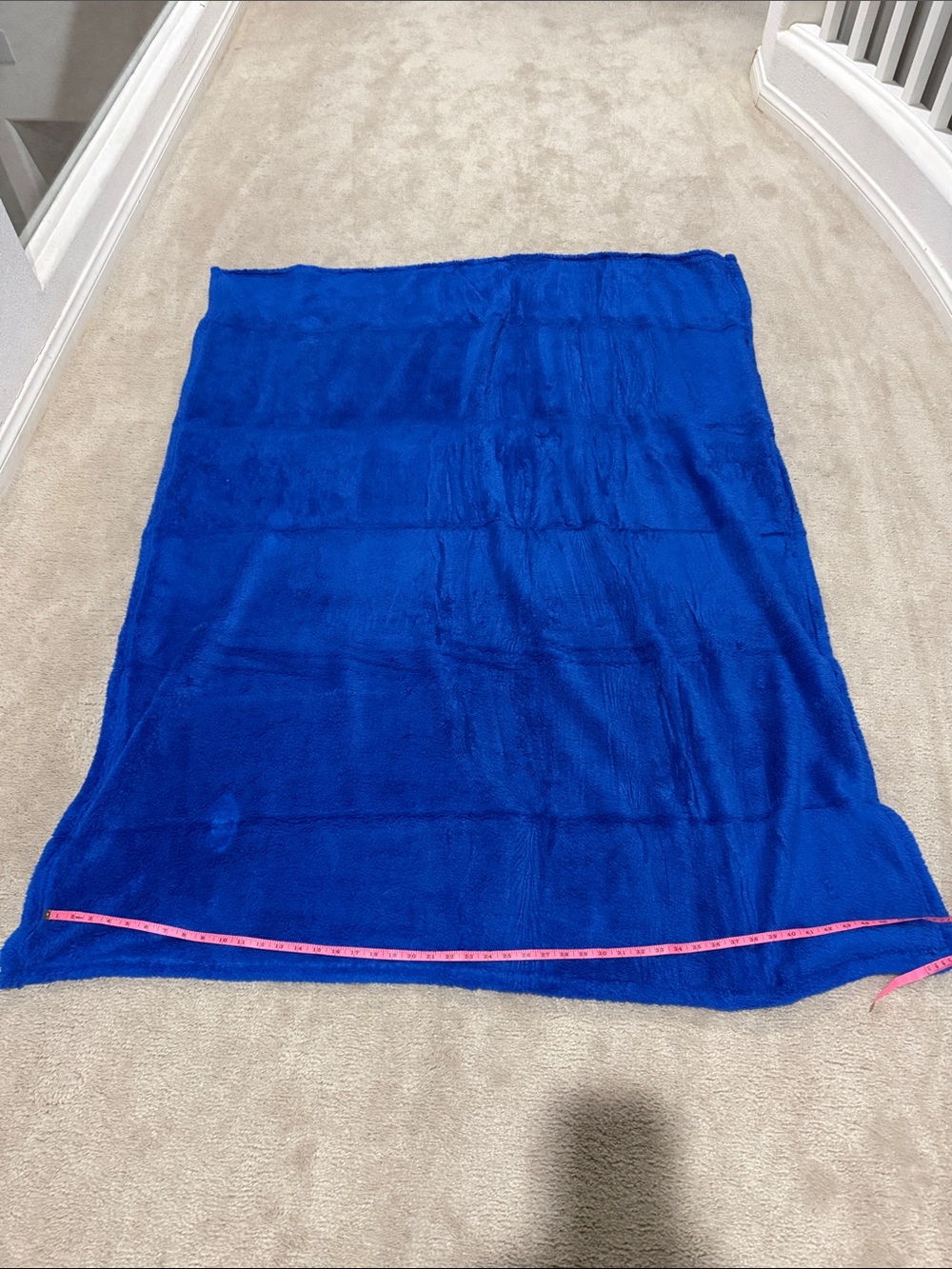Plush Royal Blue Bedding Throw Blanket